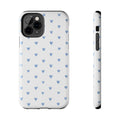 Victoria Blue Heart Pattern Cute Protective Case