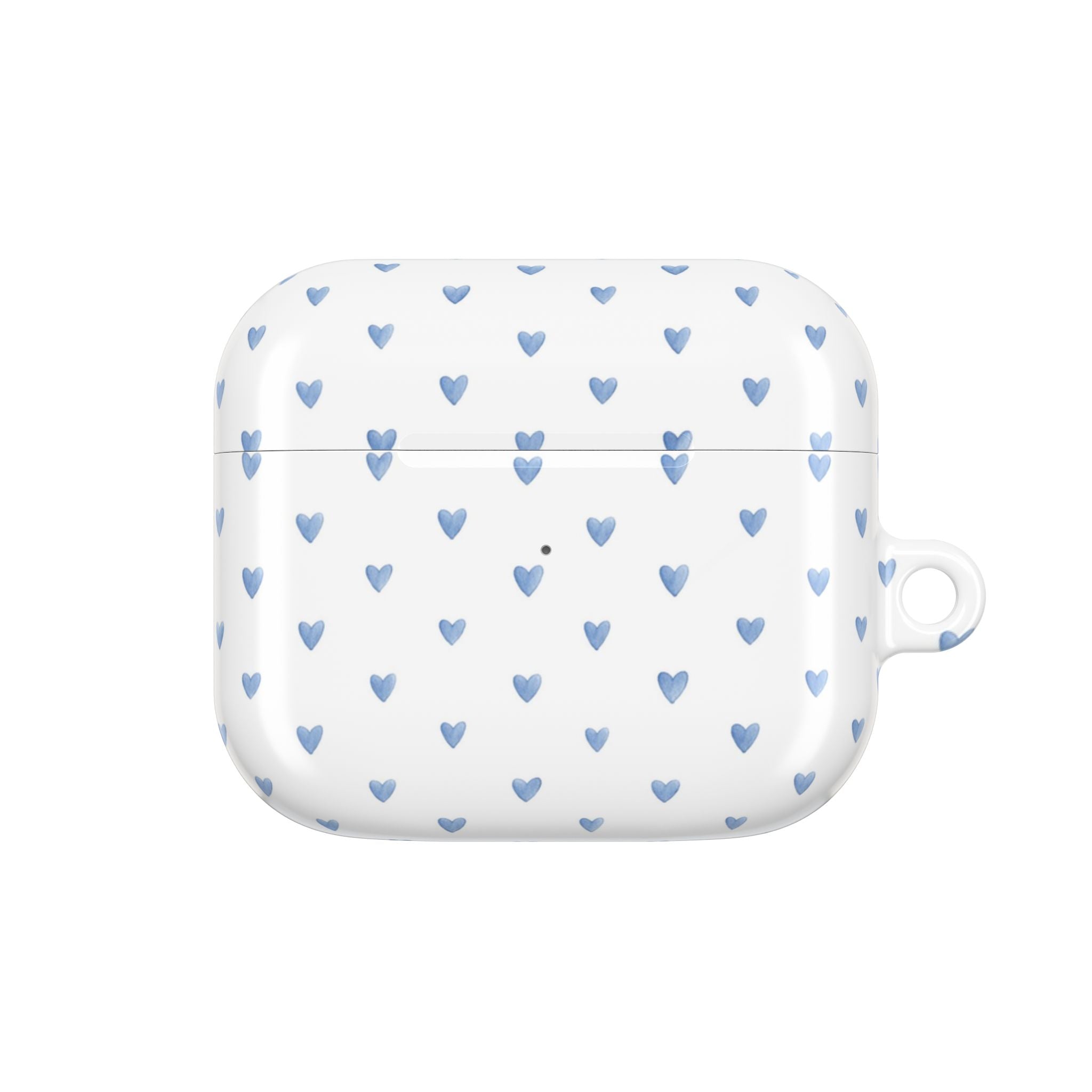 Étui AirPods Cœurs Aquarelle Victoria Bleu