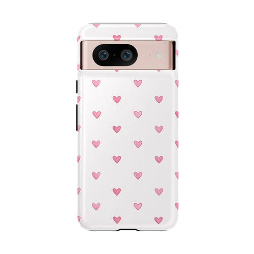 Johanne Pink Heart Cute Protective Cover