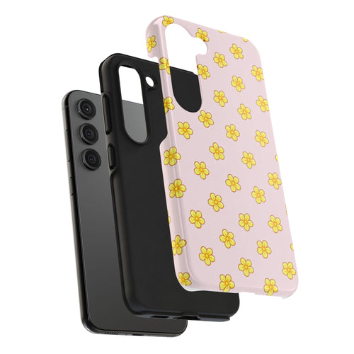 Emma Pink Yellow Daisy Pattern Phone Case