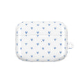 Victoria Blue Watercolor Hearts AirPod Case