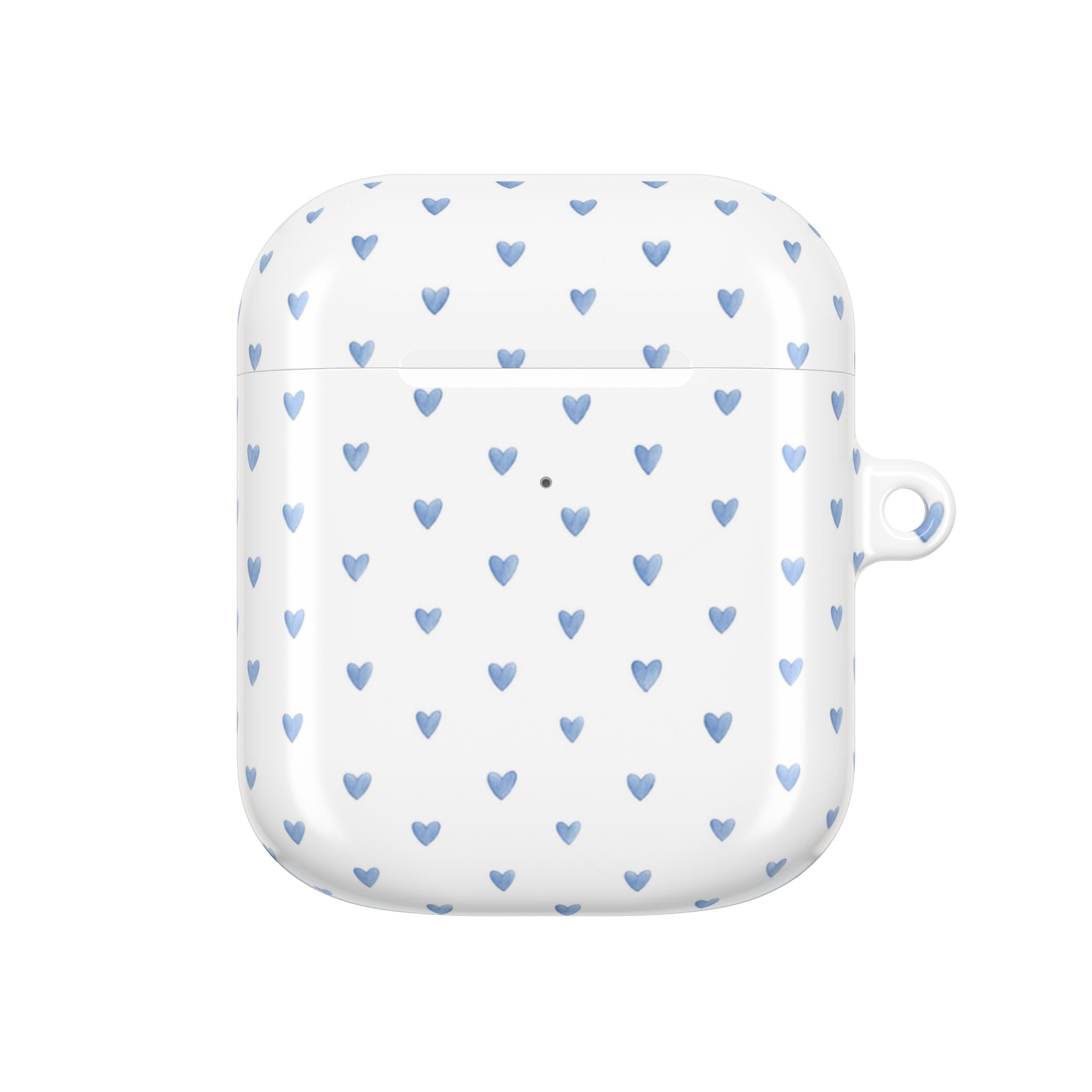 Étui AirPods Cœurs Aquarelle Victoria Bleu