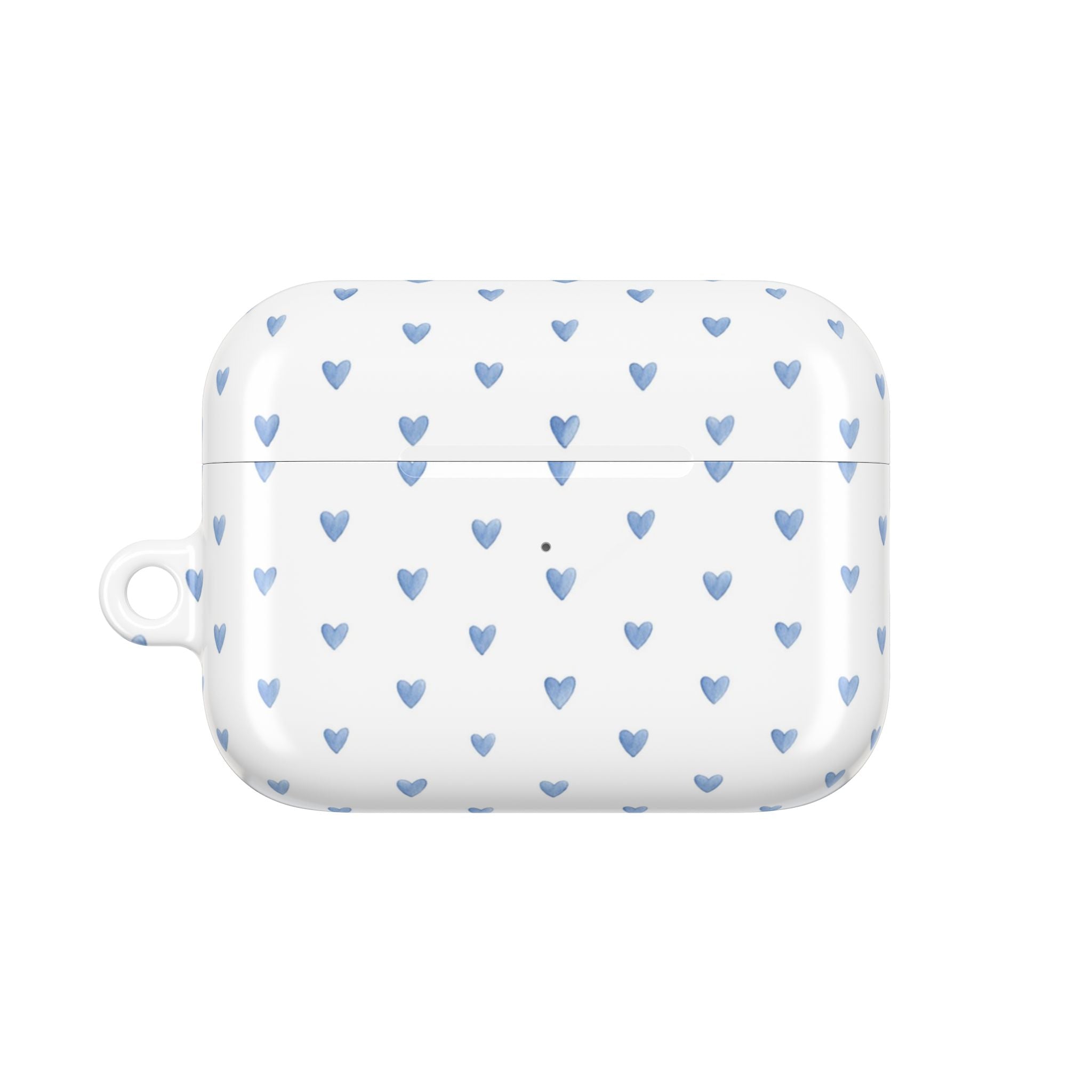 Étui AirPods Cœurs Aquarelle Victoria Bleu