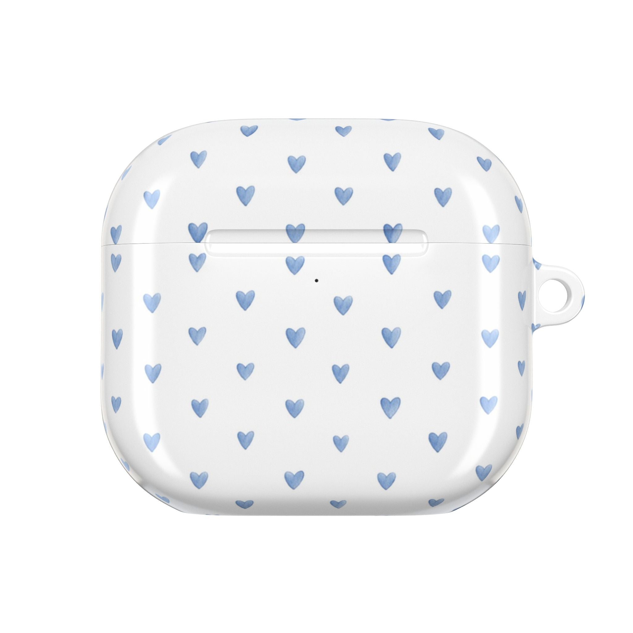 Étui AirPods Cœurs Aquarelle Victoria Bleu